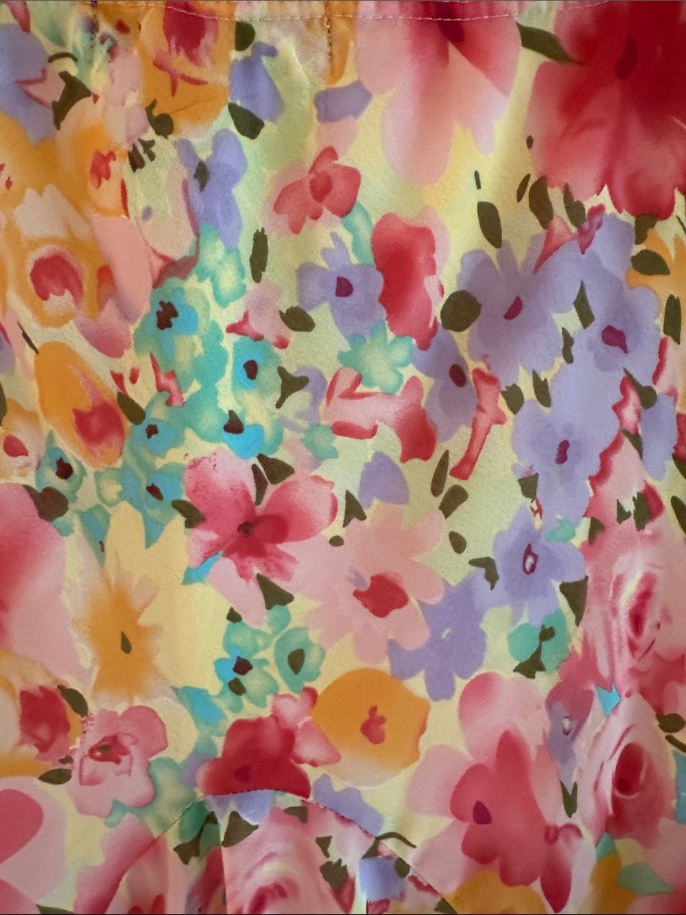 Floral A-Line Midi Skirt - Multicolor - Picture 6 of 8